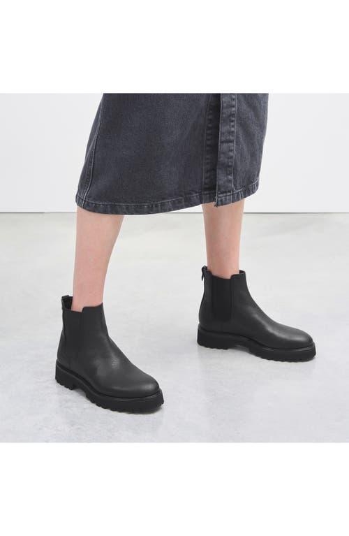 AGL ATTILIO GIUSTI LEOMBRUNI Agl Goldie Lug Sole Chelsea Boot In Nero Product Image