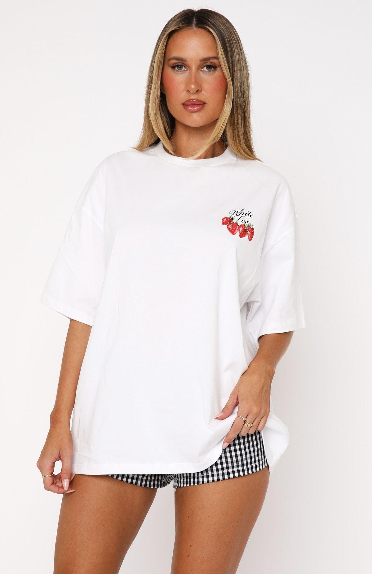 Done With The Games Oversized Tee White Product Image