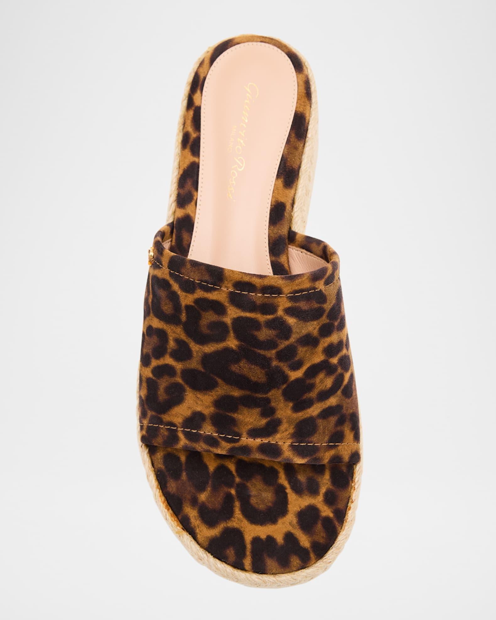 Leopard Slide Flatform Espadrilles Product Image