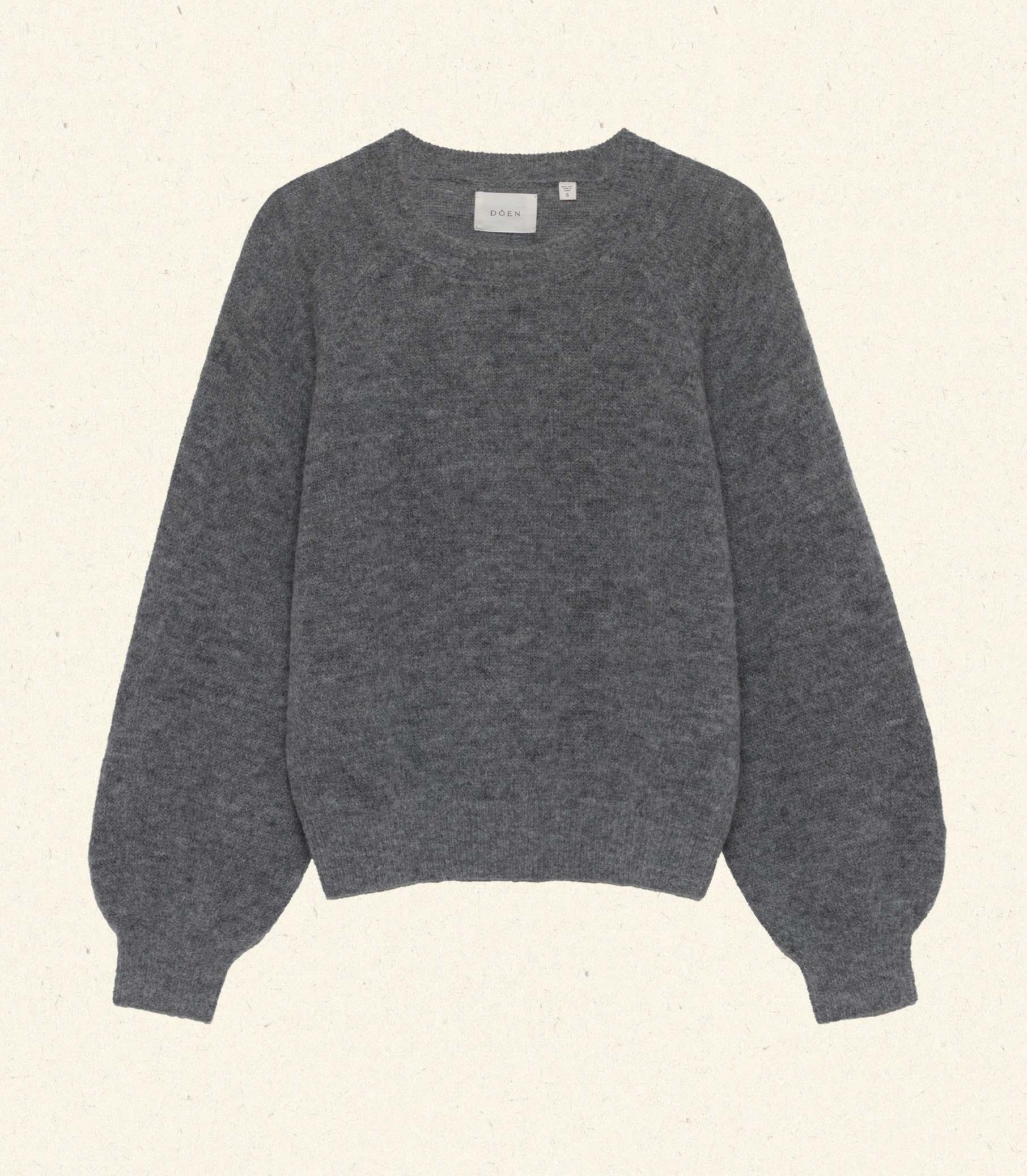 MARSENA SWEATER -- DARK HEATHER GREY Product Image