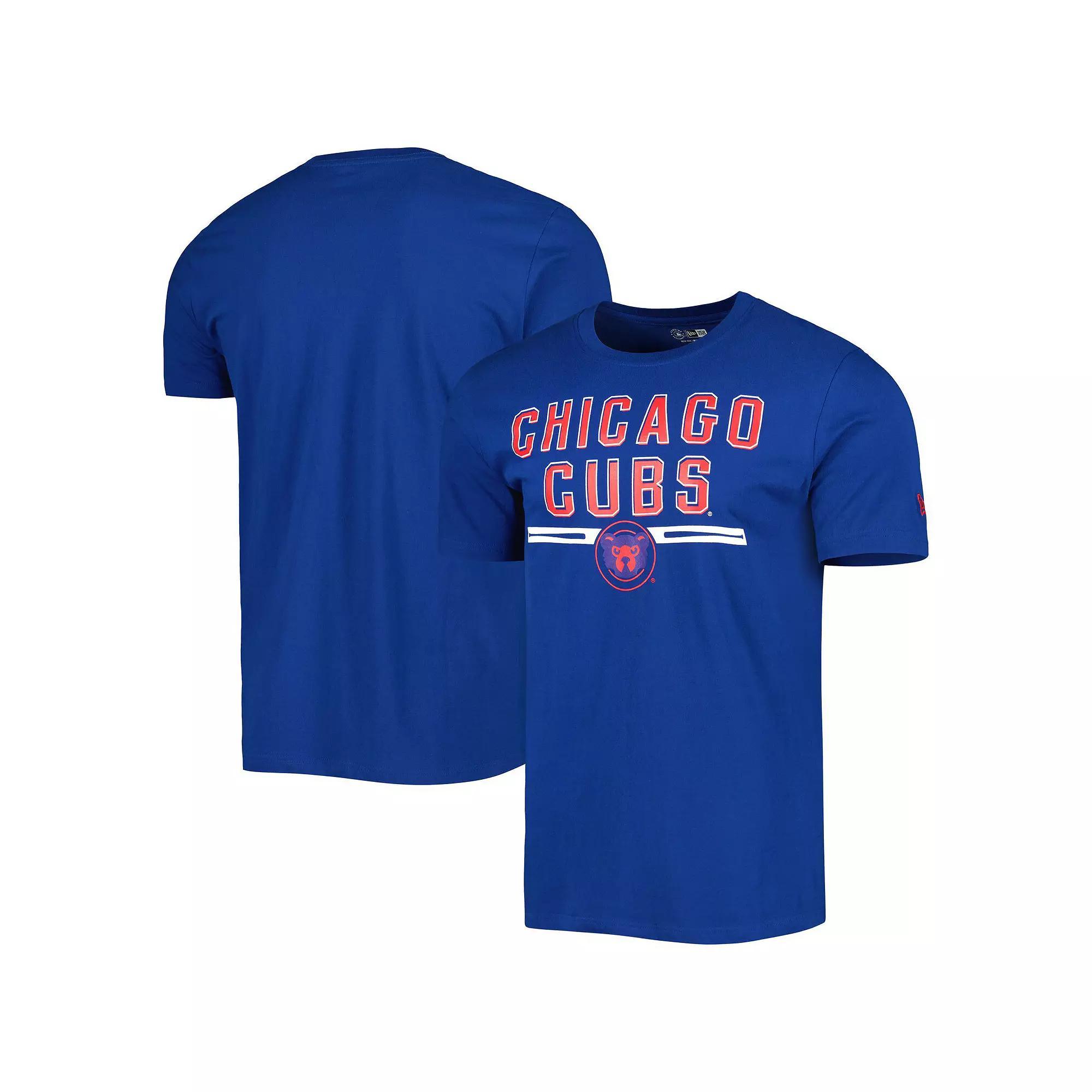 Men's New Era Royal Chicago Cubs Batting Practice T-Shirt, Size: Small, Blue Product Image