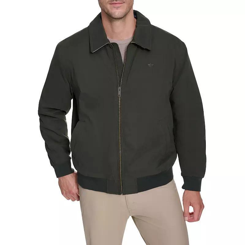 Big & Tall Dockers Microtwill Bomber Jacket, Mens Green Product Image