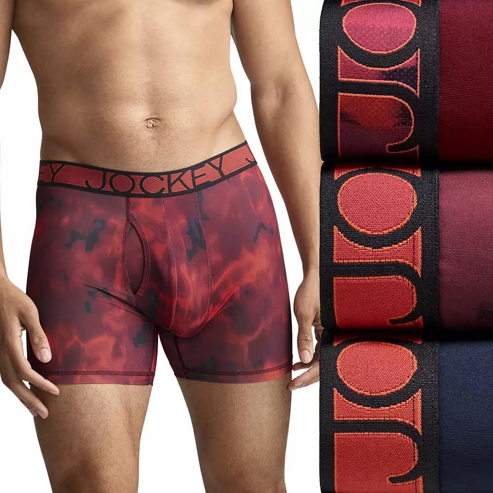 Men's Jockey 3-Pack Active Microfiber 5" Boxer Briefs,  Product Image