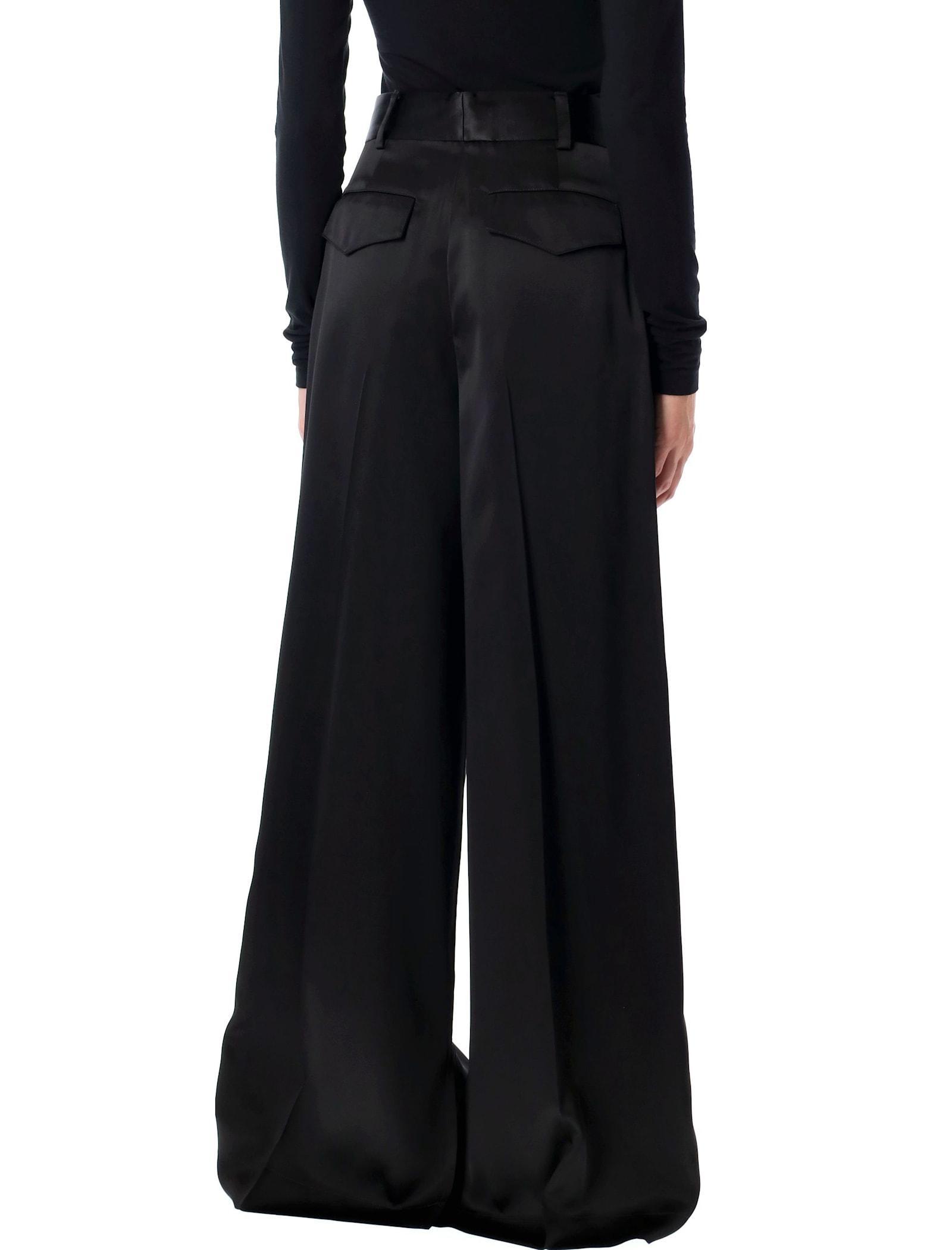 JIL SANDER Satin Palazzo Pants In Black Product Image