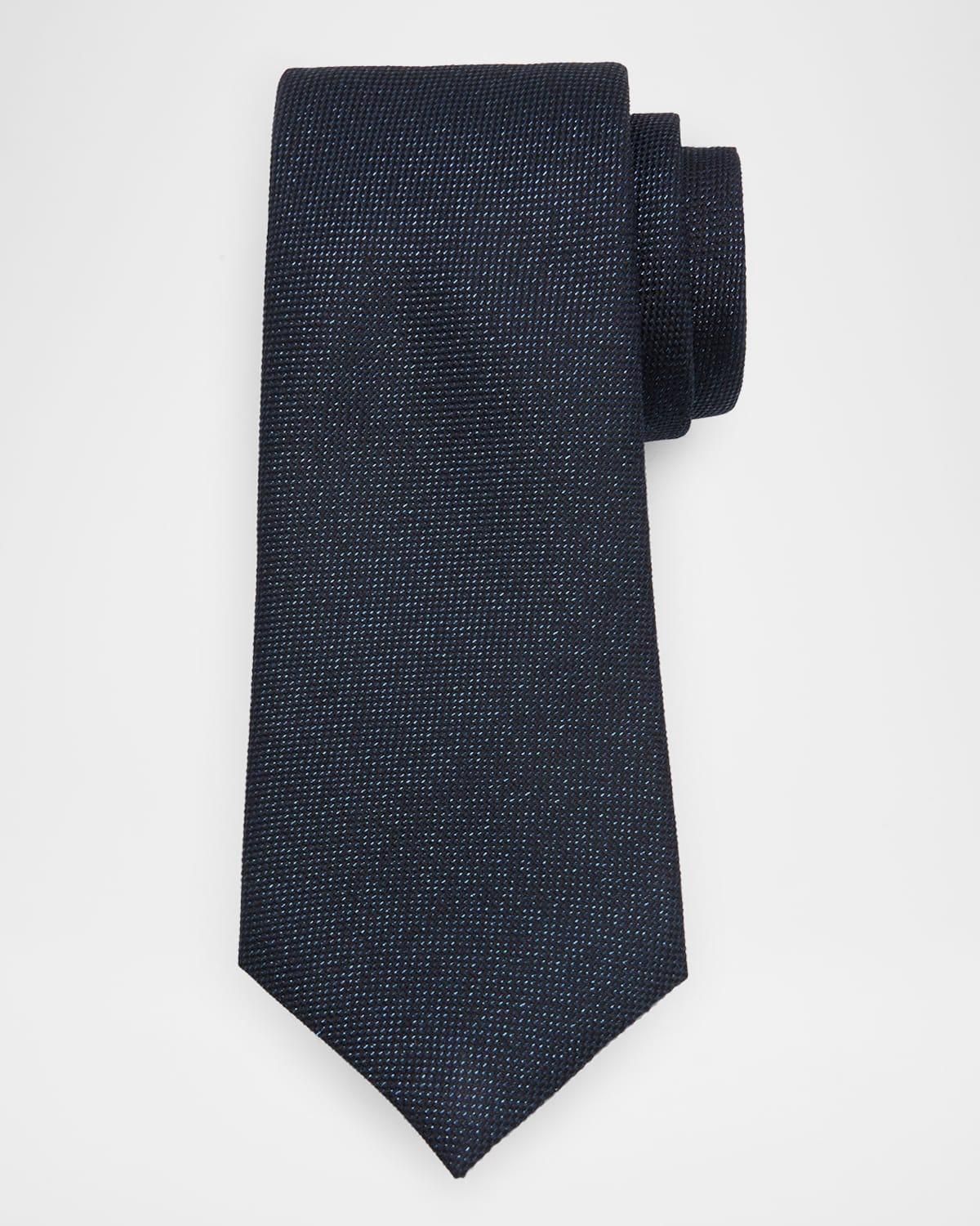 Mens Micro-Textured Silk-Blend Tie Product Image