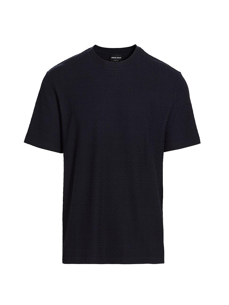 Mens Textured Geometric T-Shirt Product Image