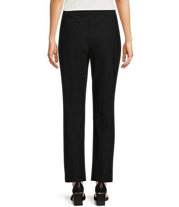 Donna Karan Woven Straight Leg Ankle Pant Product Image
