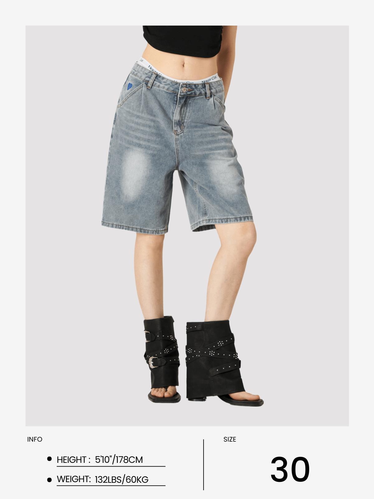 Aelfric Eden Washed Wrinkle Jorts Product Image