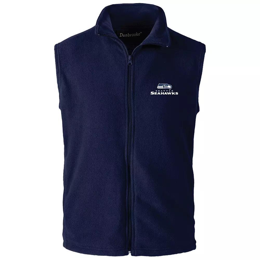 Mens College Seattle Seahawks Houston Fleece Full-Zip Vest Blue Product Image