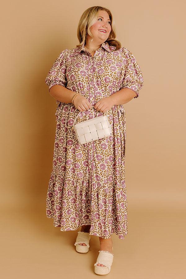 Falling For Floral Midi Dress Curves Product Image