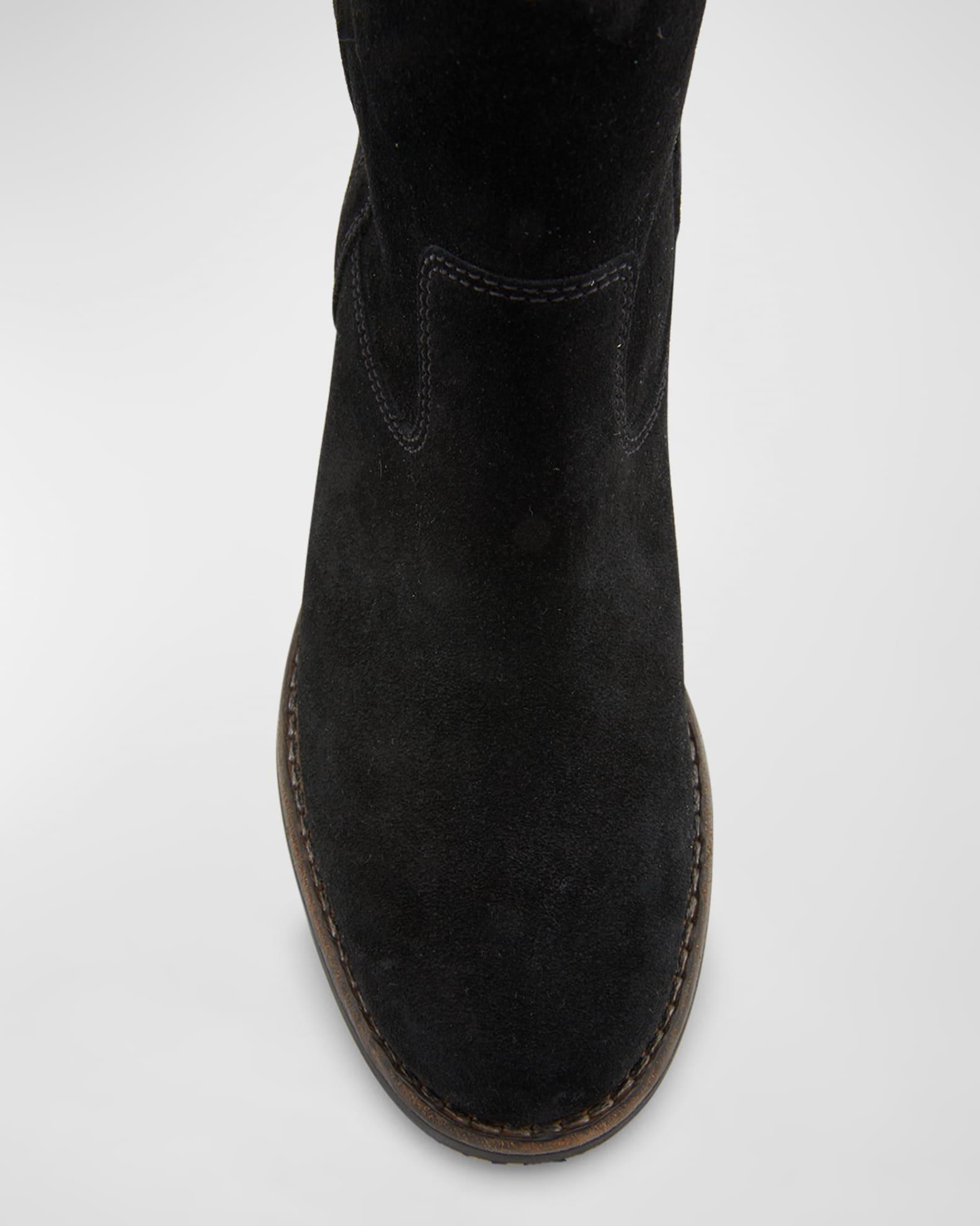 Susee Suede Western Ankle Booties Product Image