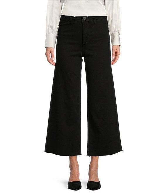Antonio Melani Alexandra Wide Leg Raw Hem Twill Chino Pants Product Image