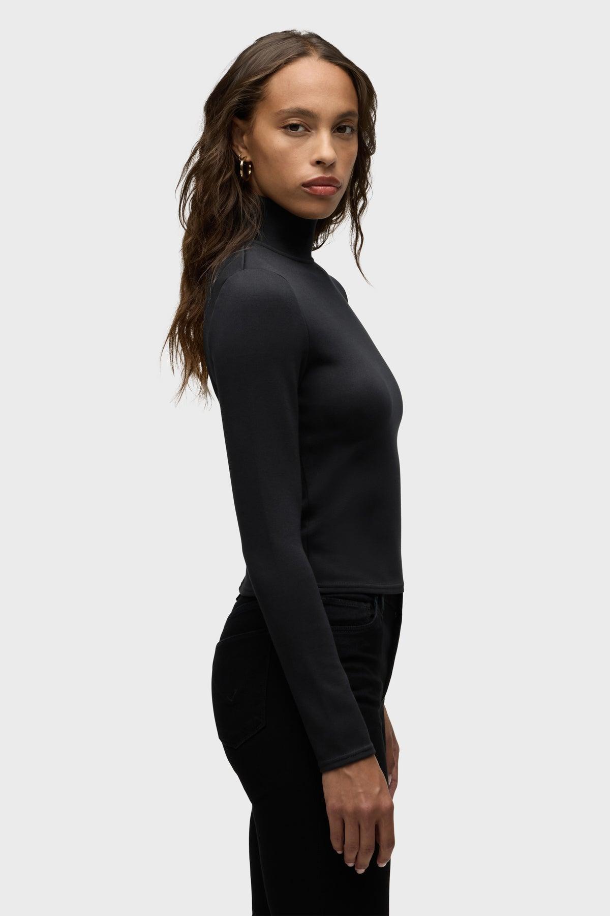 Mock Neck Long Sleeve Top Female Product Image