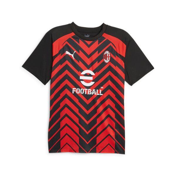 PUMA AC Milan Men's Prematch Jersey in For All Time Red/Black Product Image
