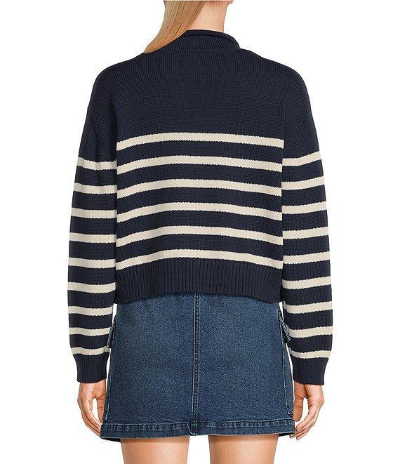 Copper Key Stripe Roll Neck Sweater Product Image