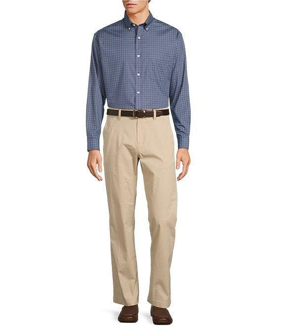 Gold Label Roundtree & Yorke Non-Iron Long Sleeve Small Check Sport Shirt Product Image