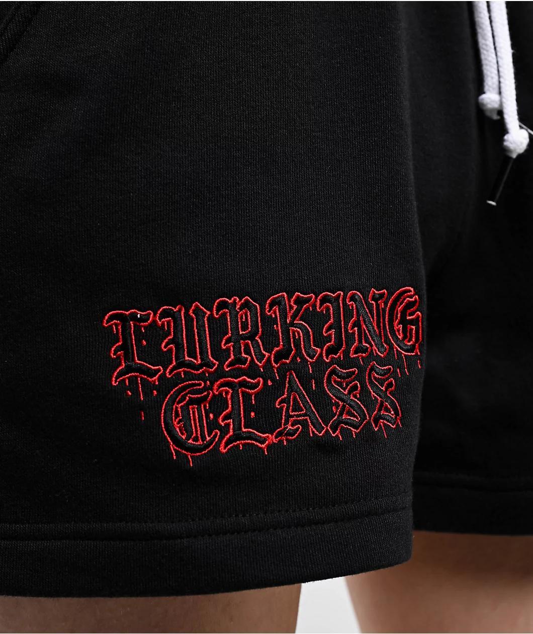 Lurking Class by Sketchy Tank Old English Black Sweat Shorts Product Image