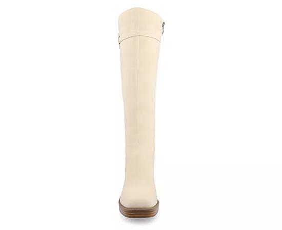 Journee Tru Comfort Foam™ Letice Women's Knee-High Boots, Size: 8 Wide, Ivory Product Image