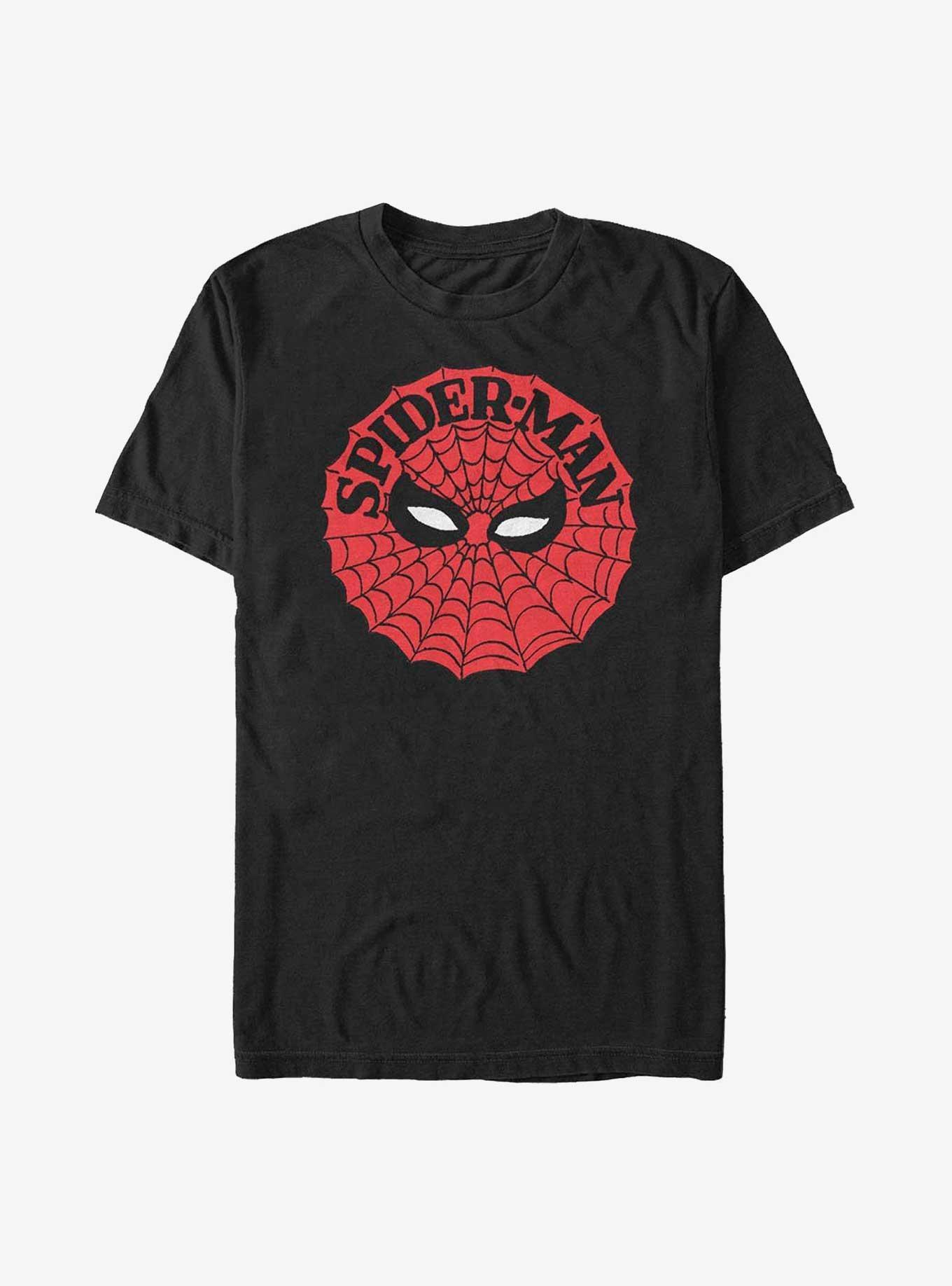 Marvel Spider-Man: Into the Spider-Verse Vintage Spider-Man Web Face Big & Tall T-Shirt Product Image