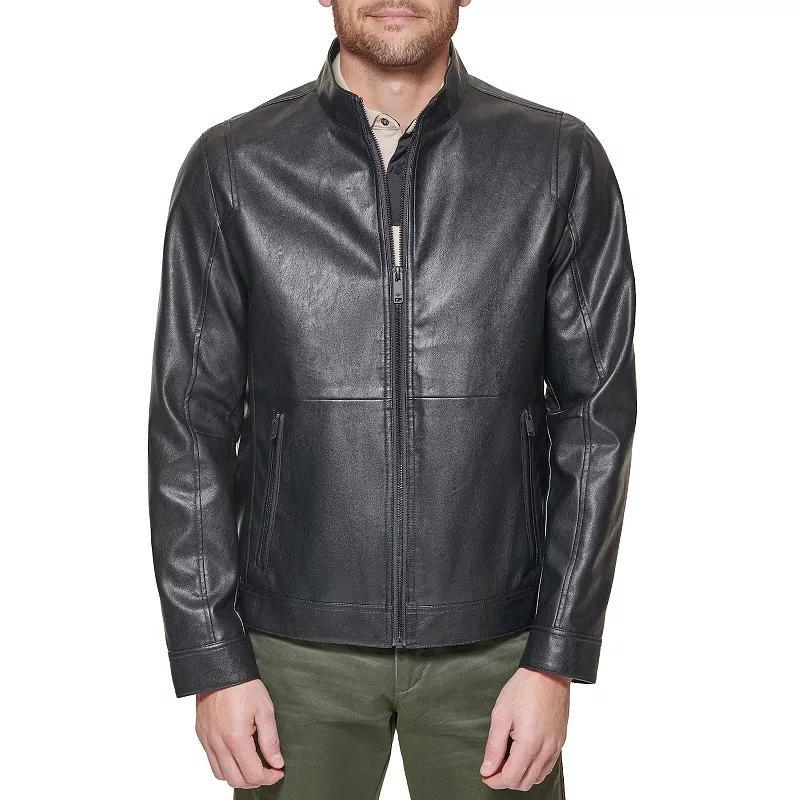 Men's Dockers® Faux Leather Racer Jacket,  Product Image