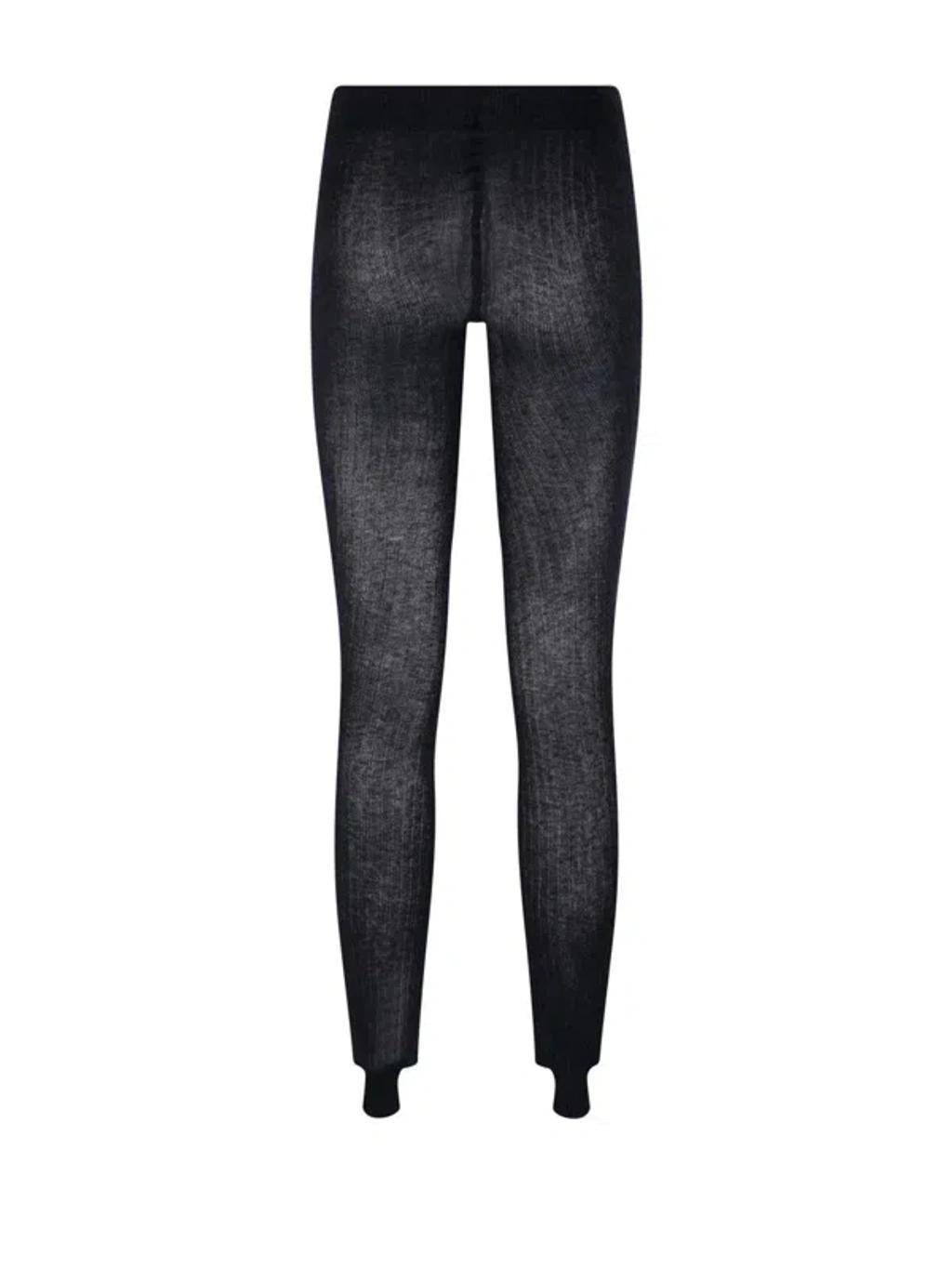 MAX MARA High Waist Knitted Tights In Black Product Image