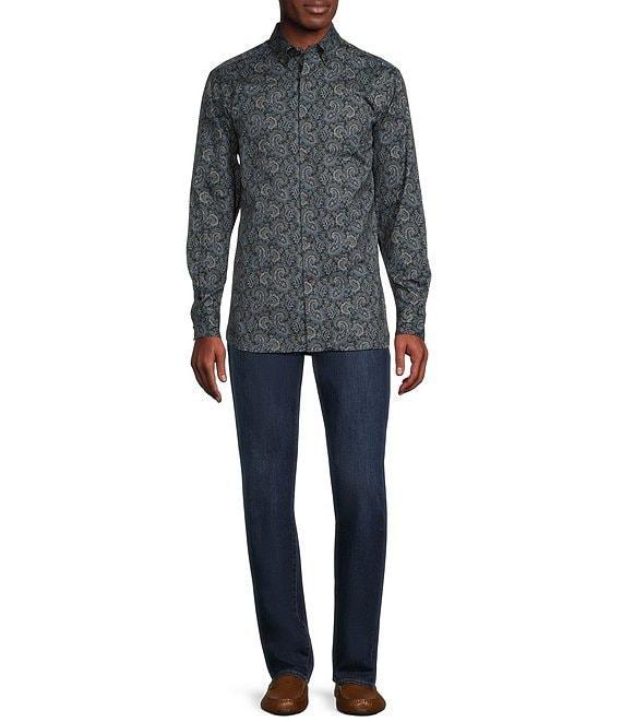 Cremieux Blue Label Down East Collection Paisley Print Long Sleeve Woven Shirt Product Image