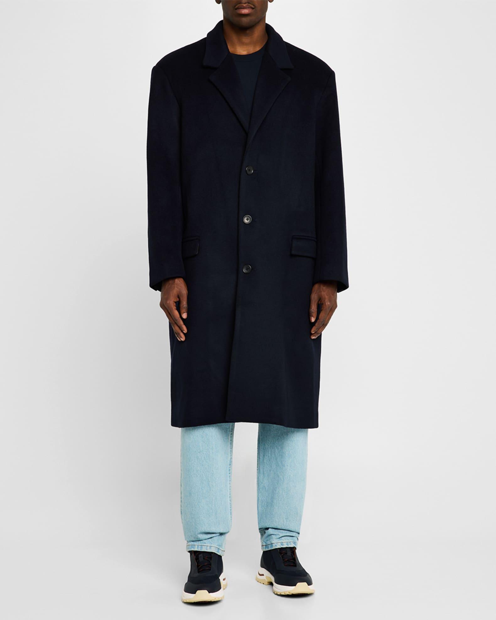 Men's Brushed Wool Overcoat Product Image