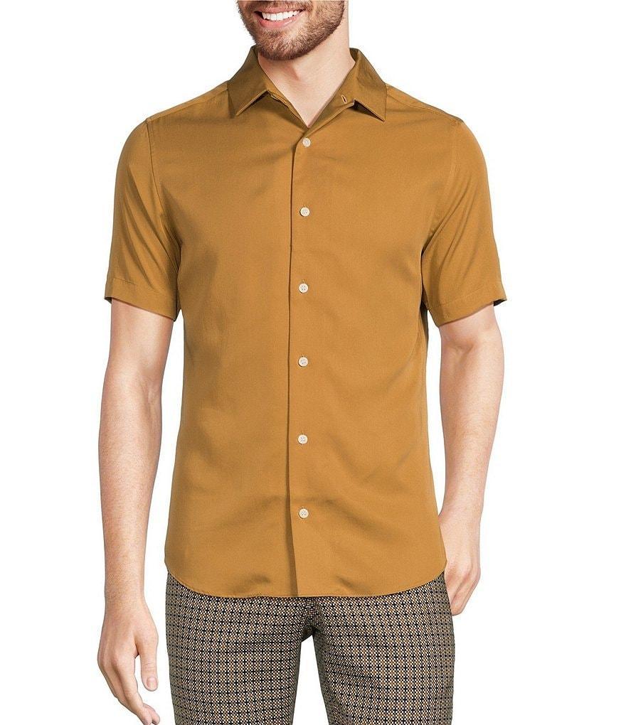 Murano Wanderin West Slim Fit Short Sleeve Woven Camp Shirt Product Image