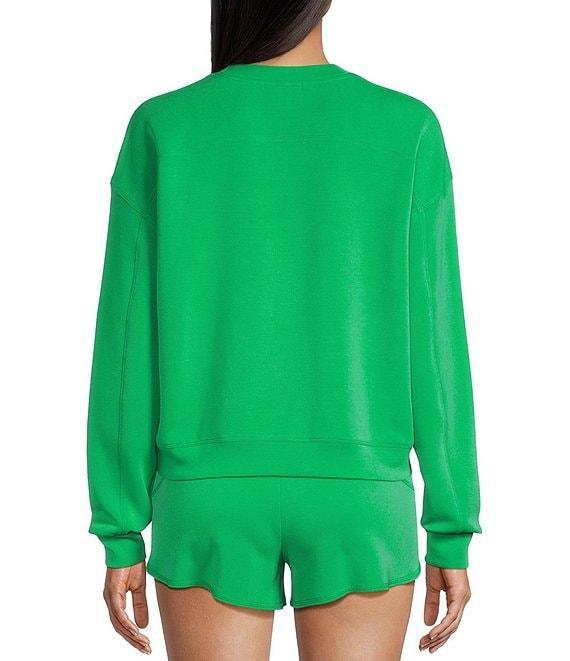 Copper Key Knit Long Sleeve Coordinating Lounge Top Product Image