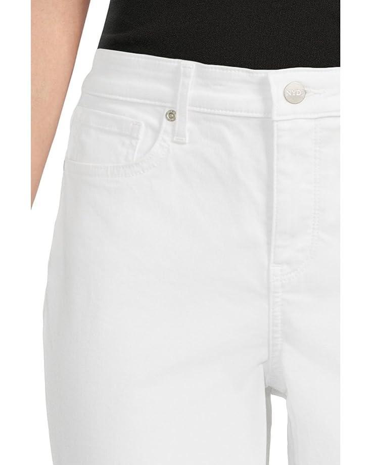 Slim Bootcut Ankle Jeans in Optic White Product Image