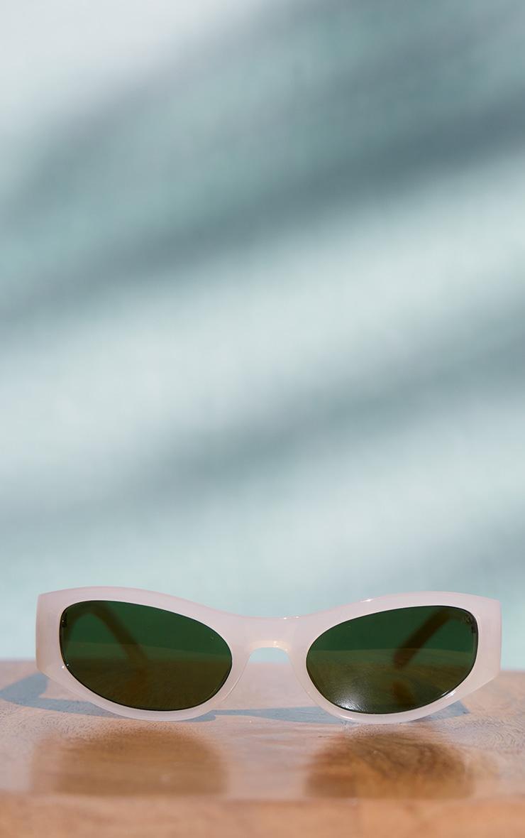 A.KJÆRBEDE Grey Mirrored Lens Visor Sunglasses Product Image