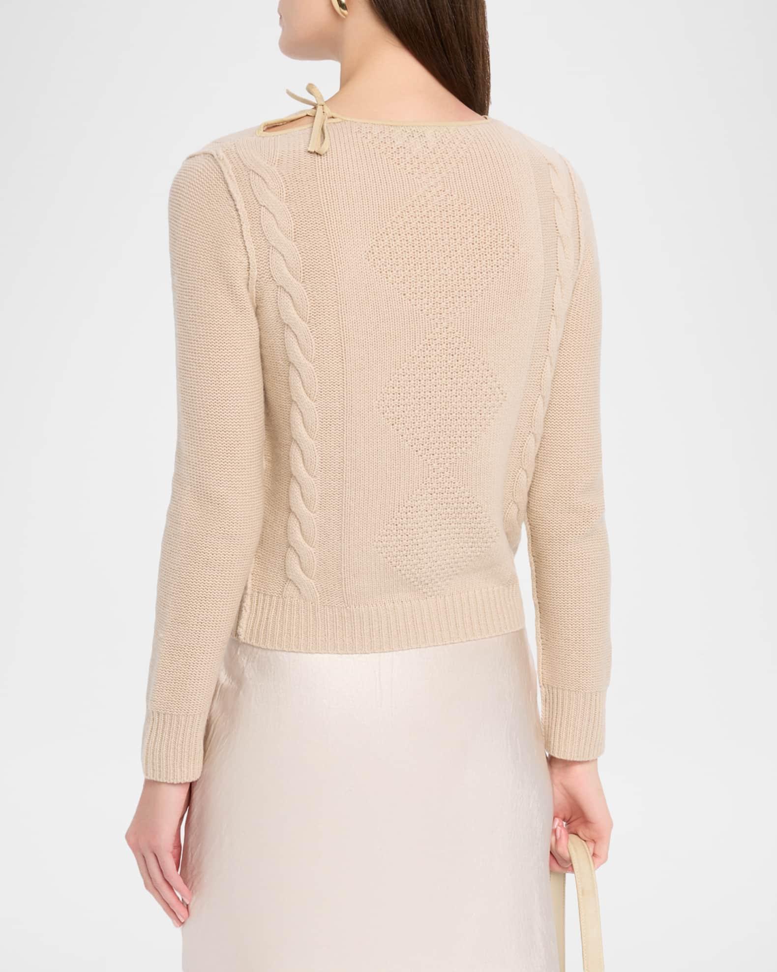 Cashmere Textured Crewneck Sweater Product Image