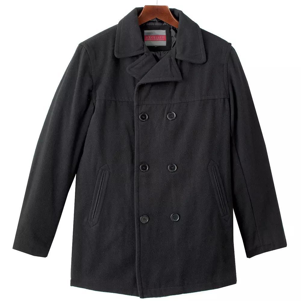 Men's Excelled Wool Blend Peacoat,  Product Image