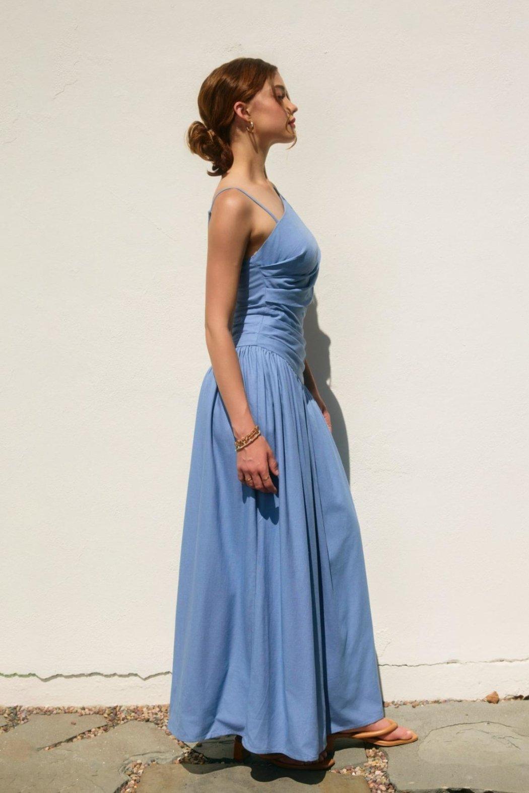 Asymmetrical Neckline Dress Product Image