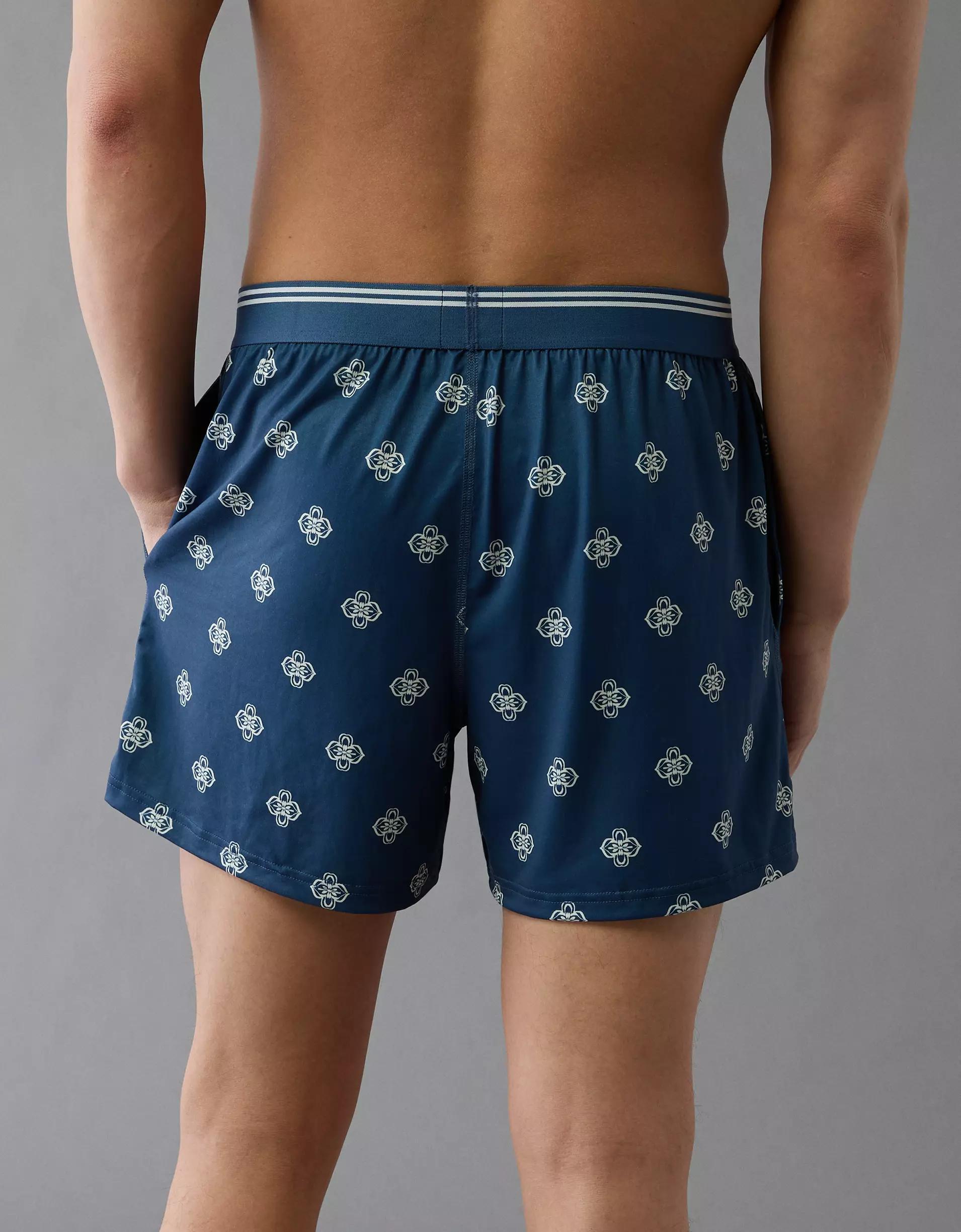 AEO Men's Patchwork Design Ultra Soft Pocket Boxer Short Men's Product Image