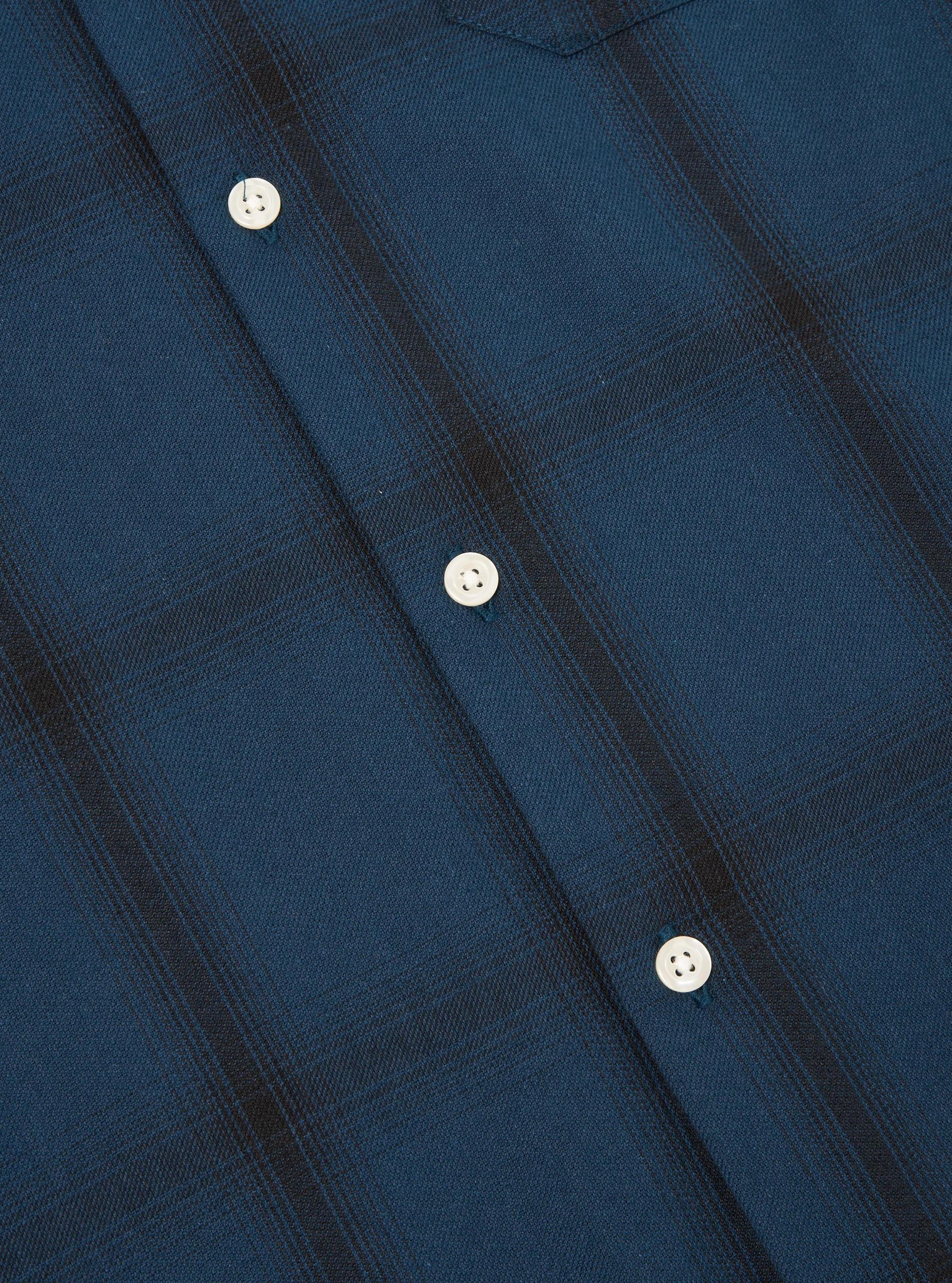 Universal Works Long Pyjama Set in Navy Shadow Check Product Image