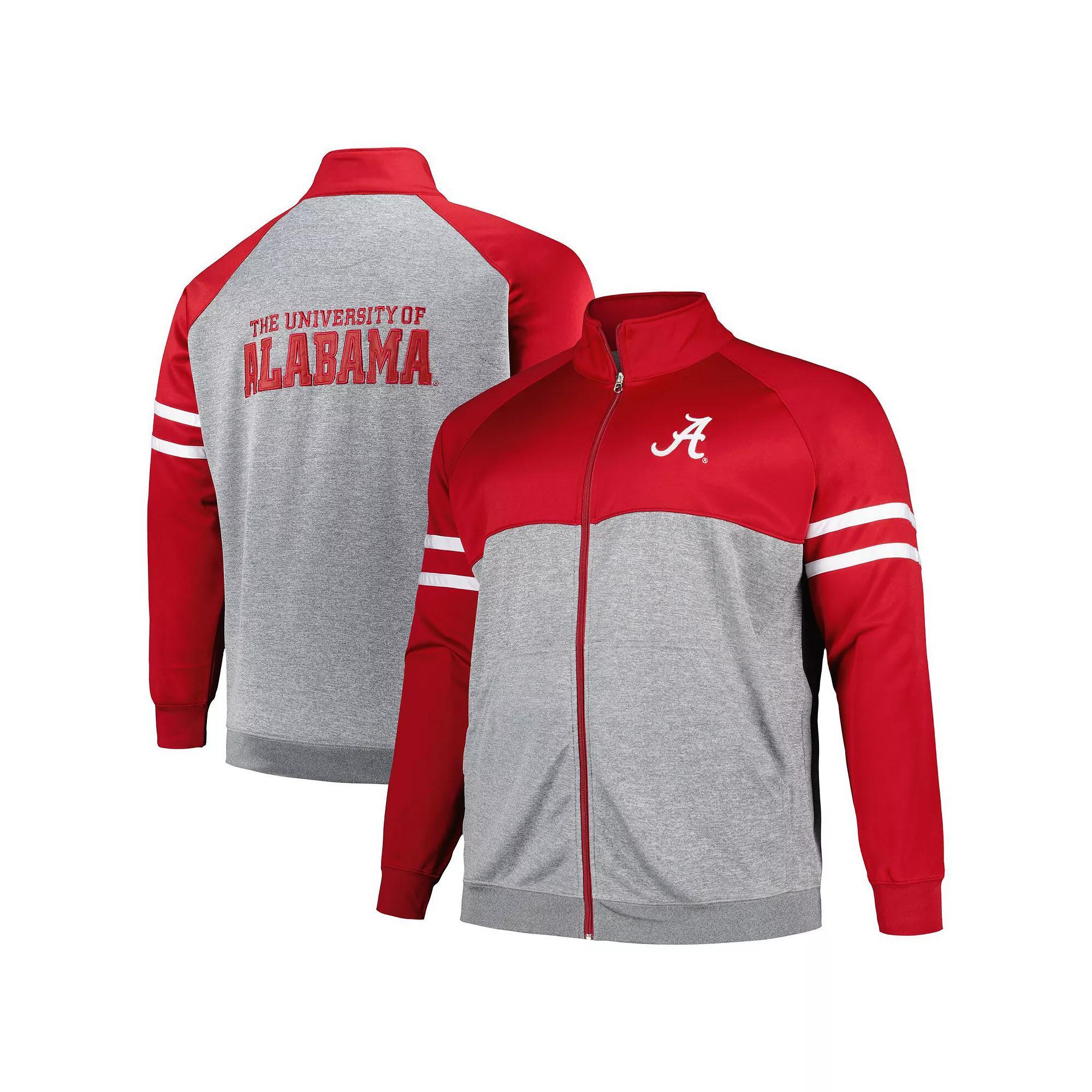 Mens Profile Crimson Alabama Crimson Tide Big & Tall Fleece Full-Zip Jacket Product Image