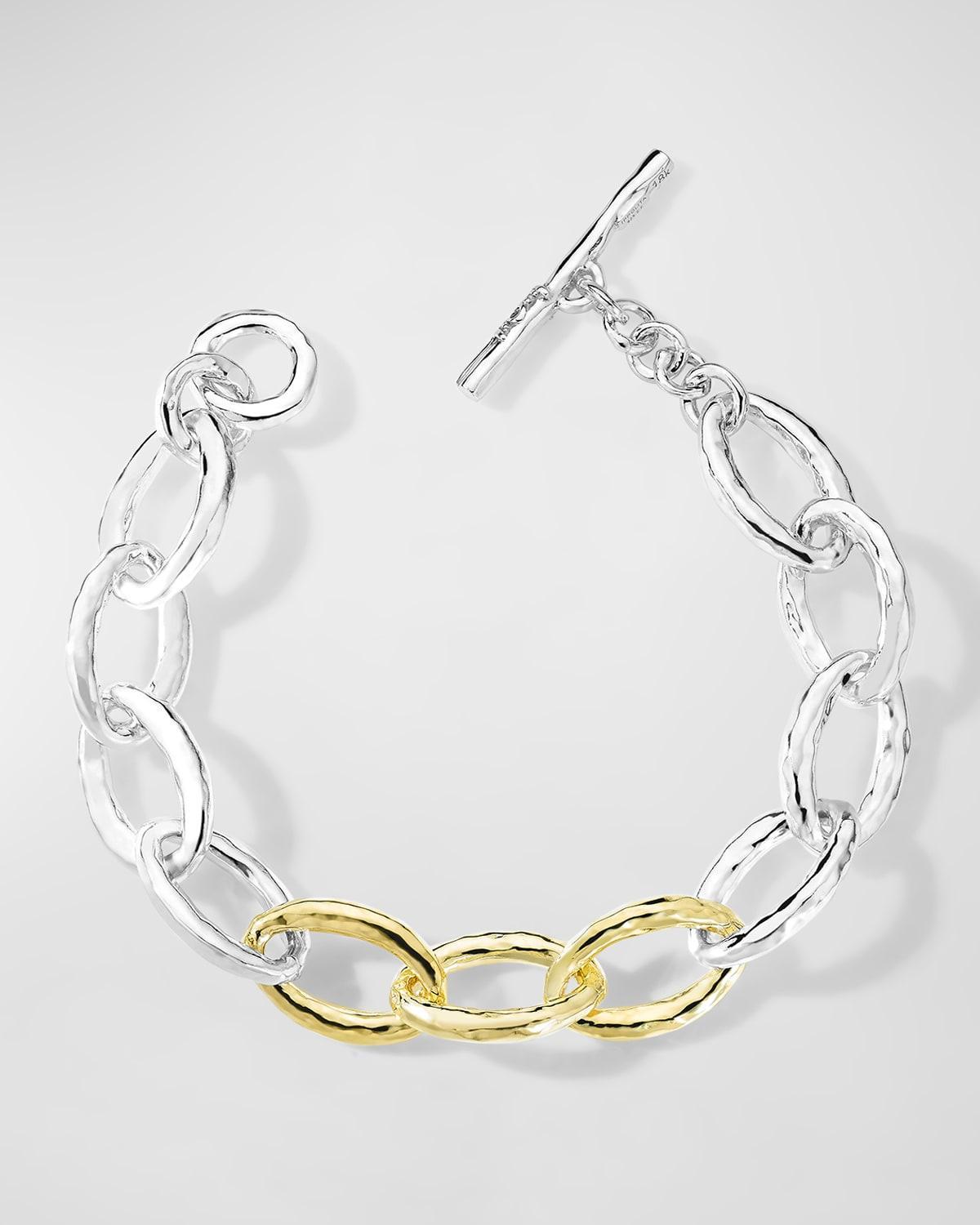 Womens Chimera Sterling Silver & 18K Gold Classico Mini Bastille Link Bracelet Product Image