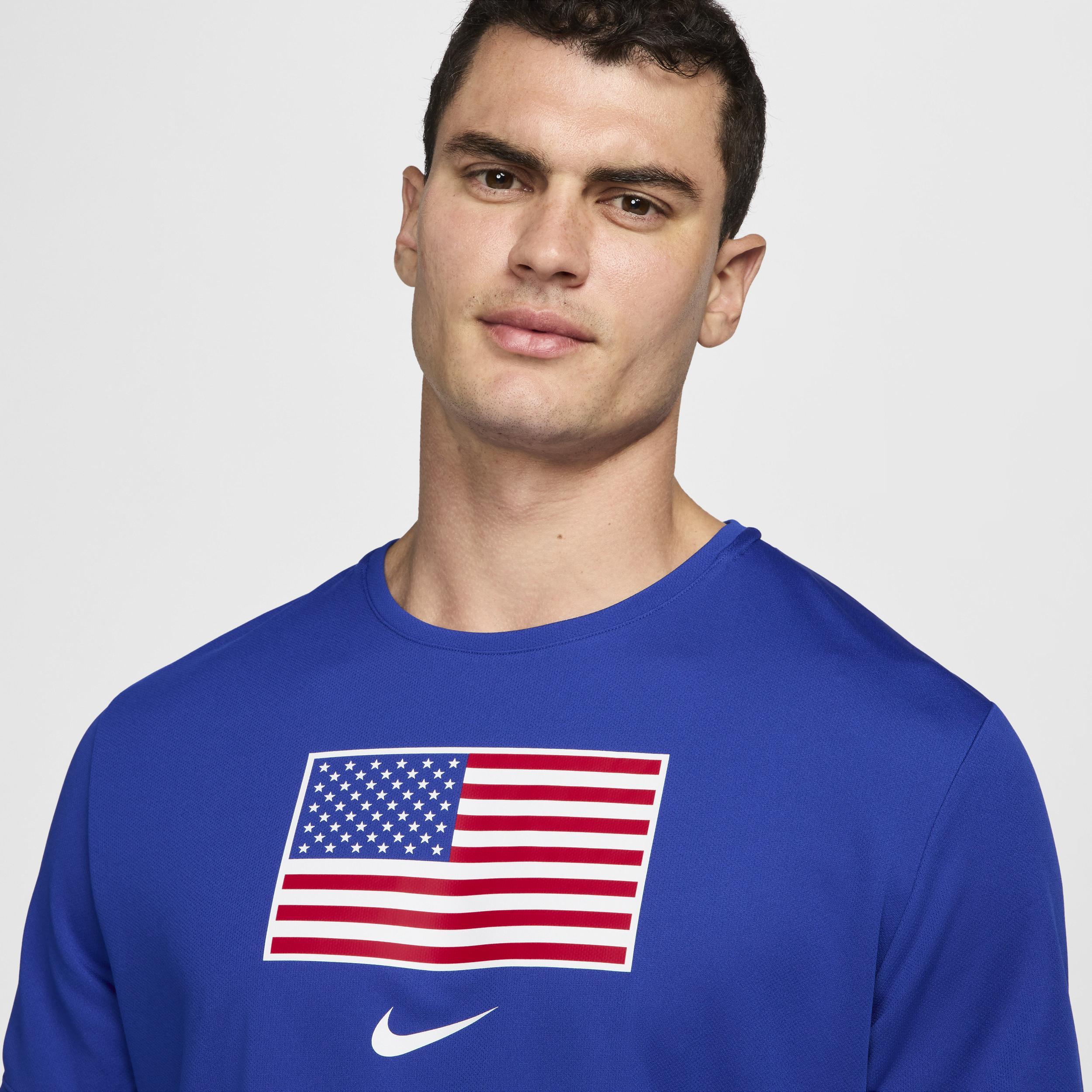 USA Miler Nike Men's Dri-FIT Short-Sleeve Running Top Product Image