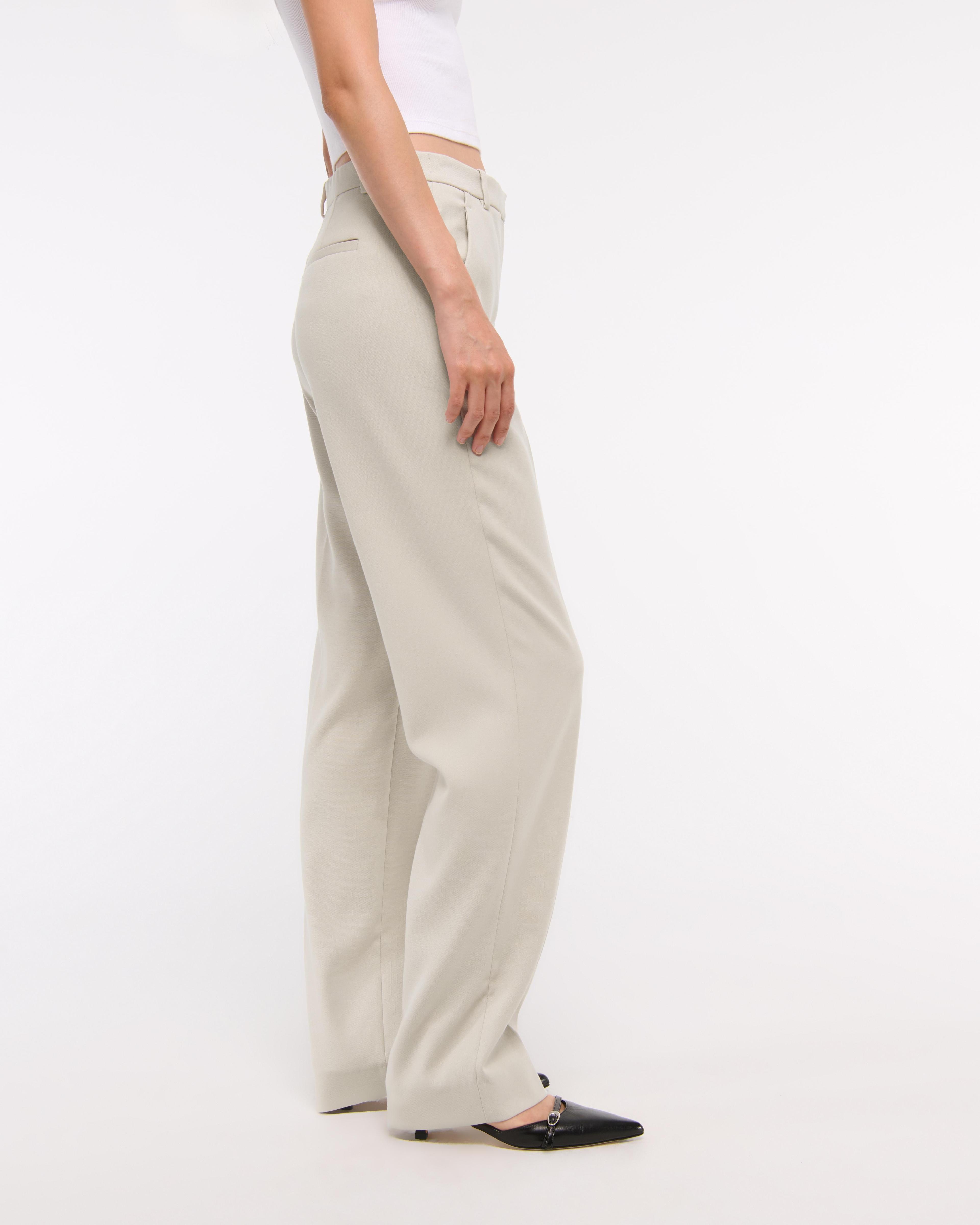 Mid Rise Tailored Straight Pant Product Image