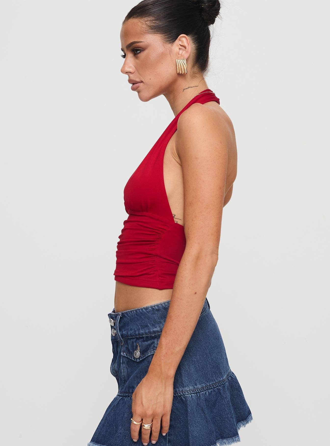 Love Coast Top Red Product Image