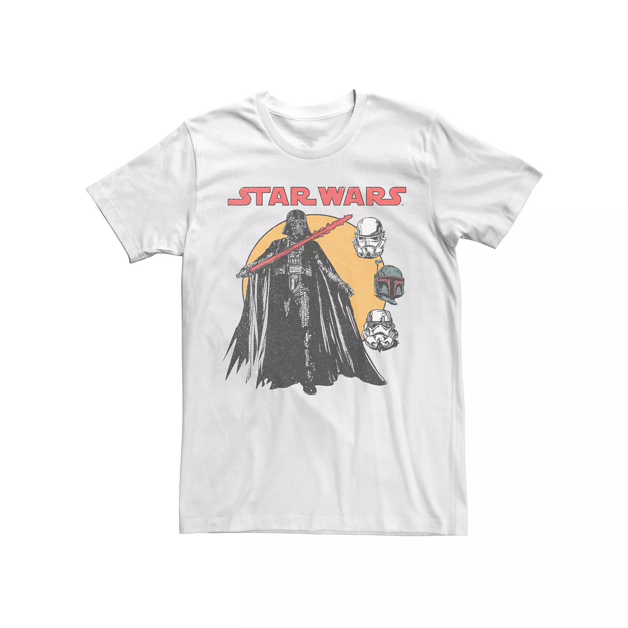 Men's Star Wars Darth Vader Retro Villain Collage Tee,  Product Image