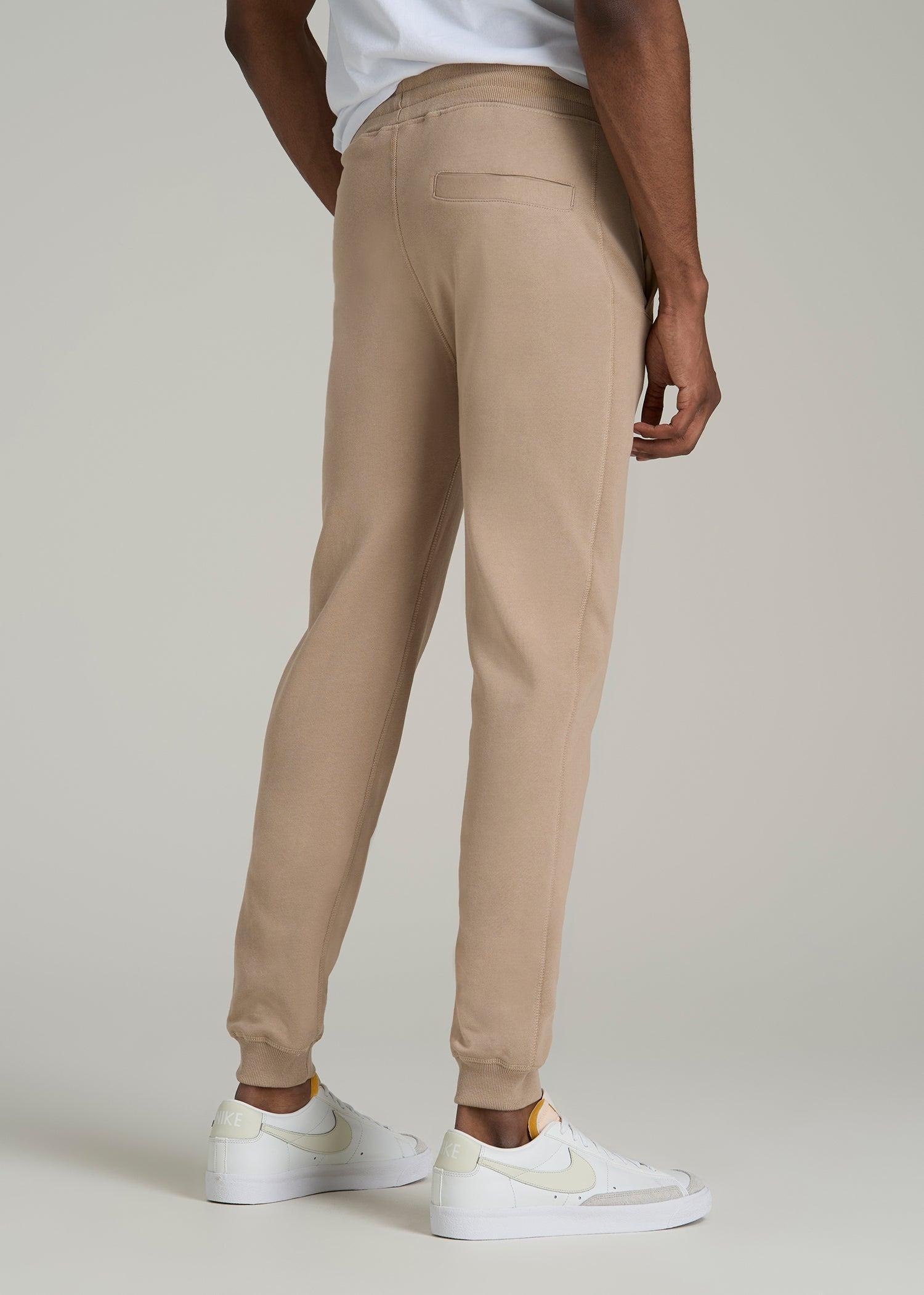 Wearever 2.0 French Terry Joggers for Tall Men in Light Camel Product Image