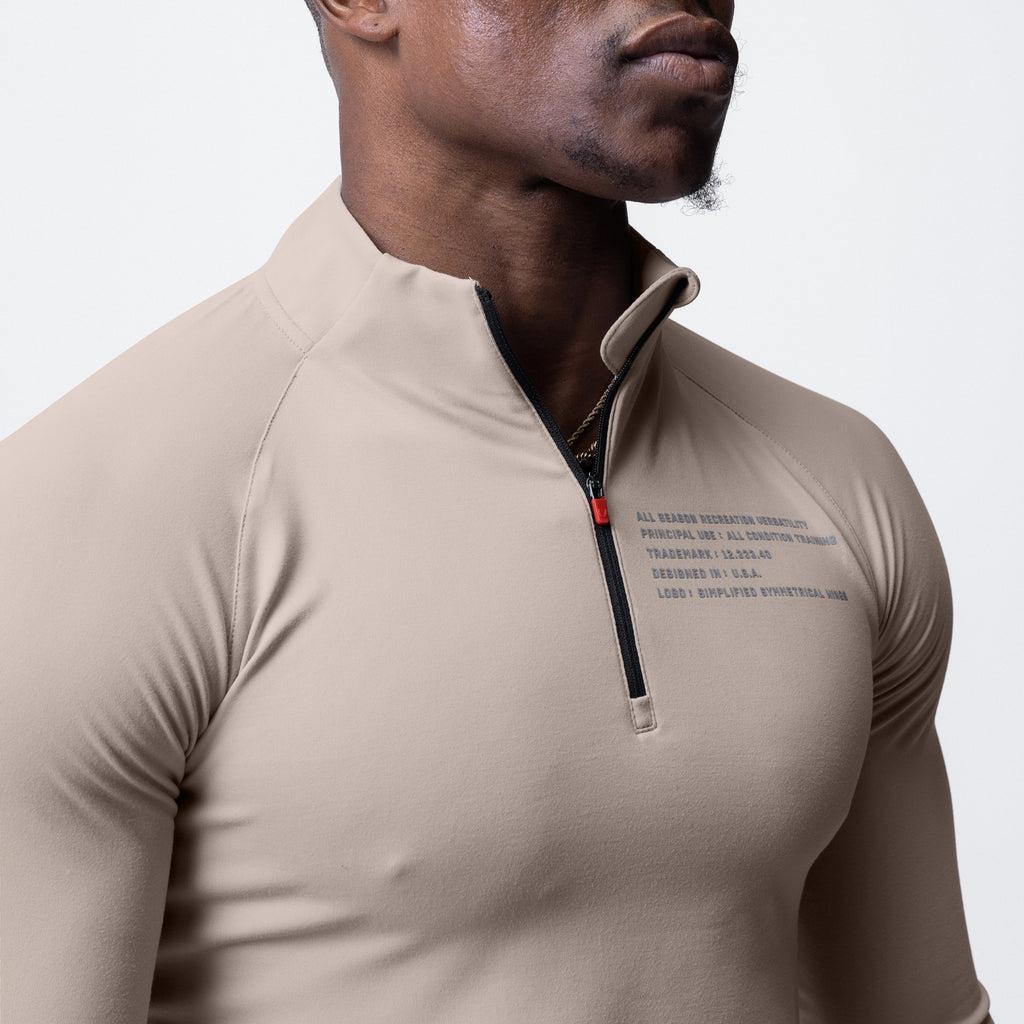 0725. Core Fitted Quarter Zip - Chai Product Image