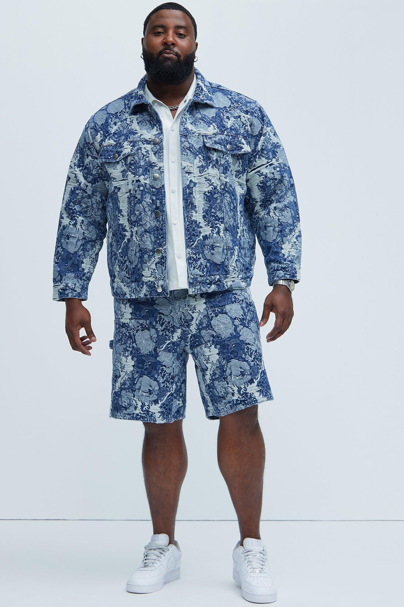 Inspired Denim Trucker Jacket- Dark Wash Product Image