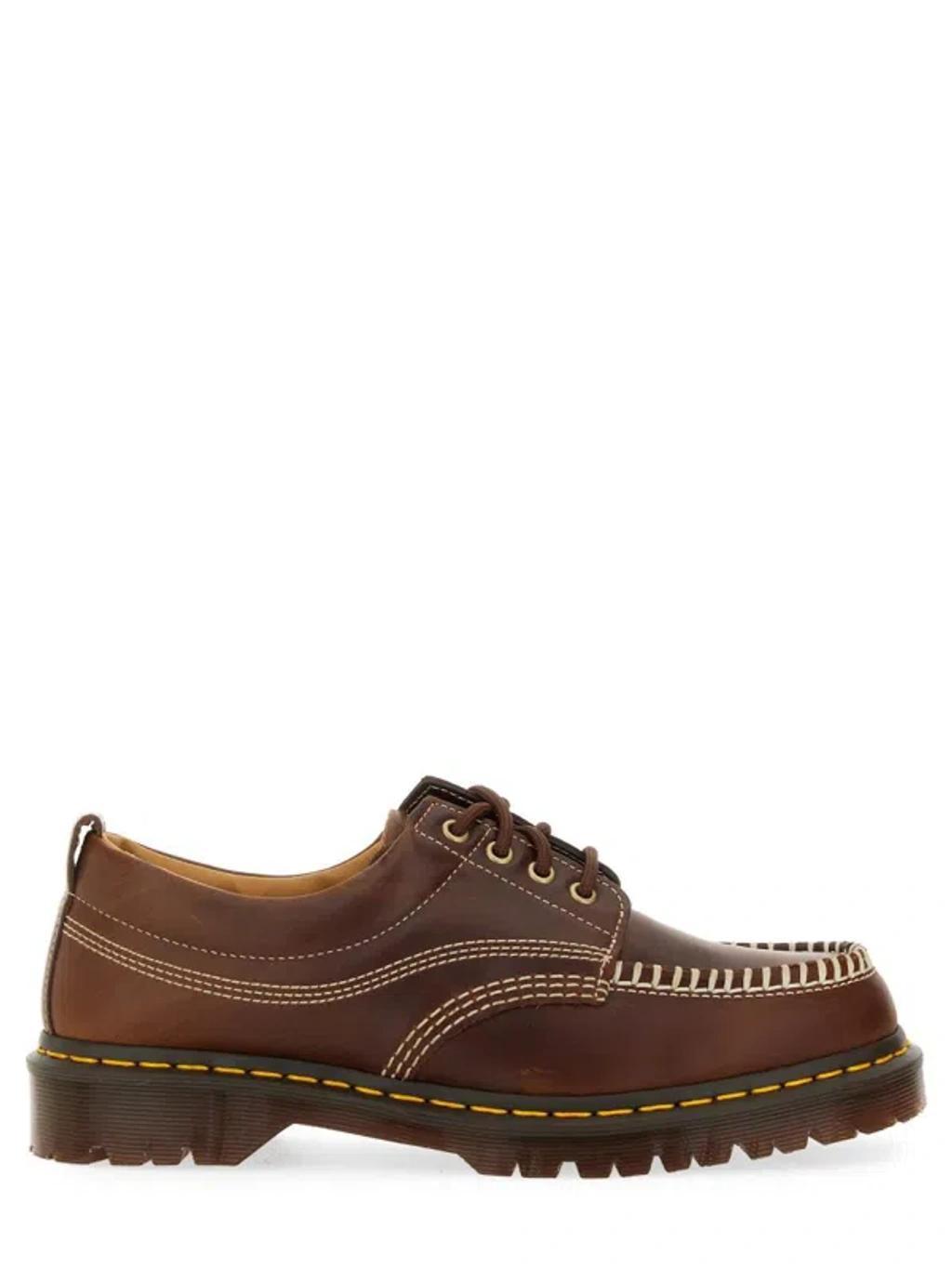 DR. MARTENS' Herren Lowell Leder Moc Toe Schuhe In Brown Product Image