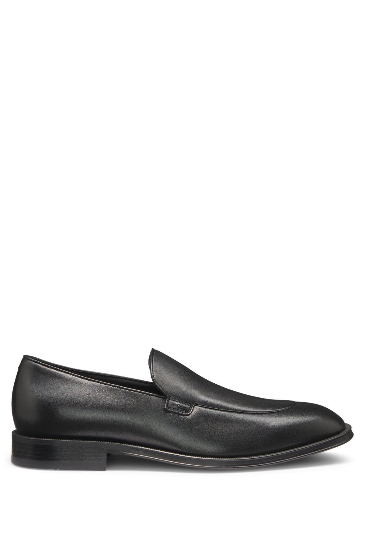 Leather loafers with apron toe Product Image