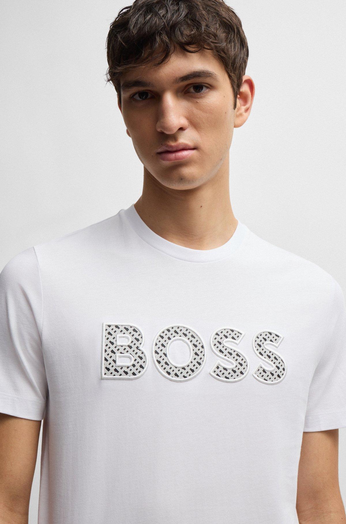 Cotton-jersey T-shirt with logo detail Product Image