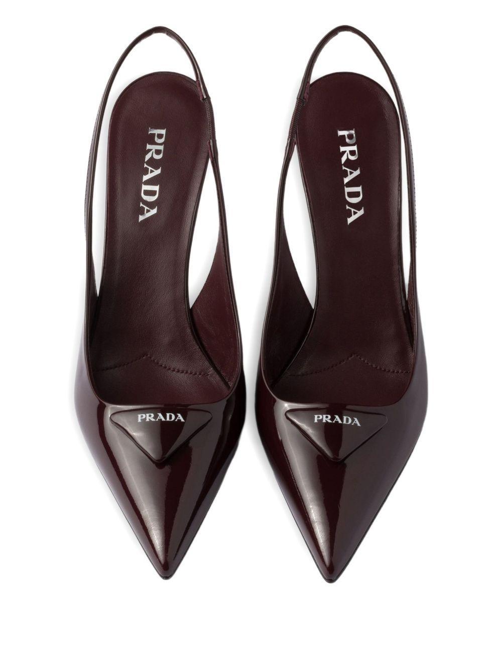 75mm pointed toe slingback pumps Product Image