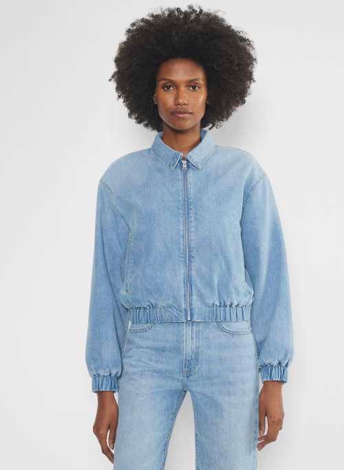 the ’90s denim bomber Product Image